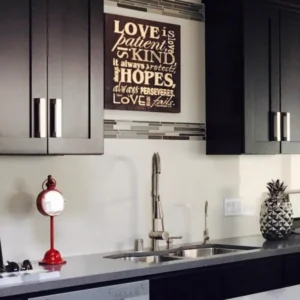 DIY ACM splashback in white
