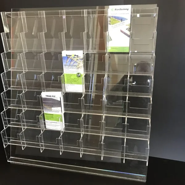 Custom made brochure holders multi-pocket