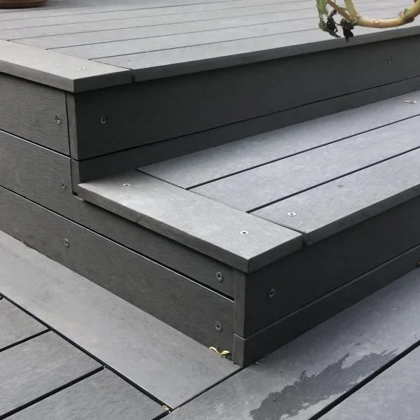Eco decking slate grey steps Lance bell