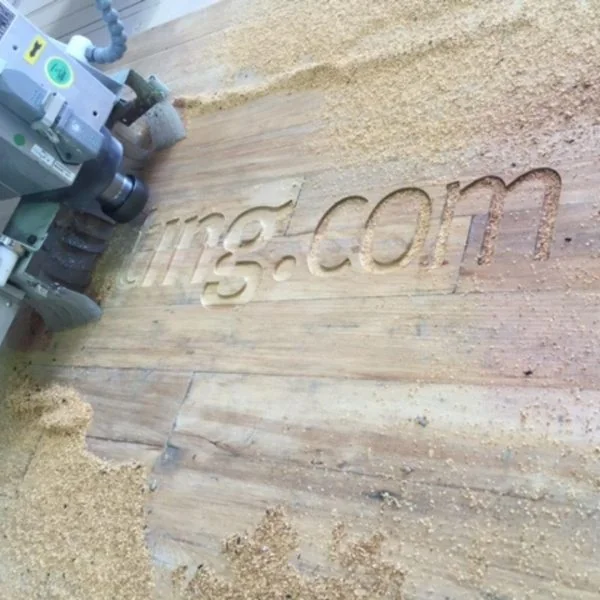 Router cutting wood